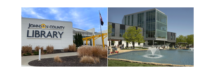 Johnson County Library and Olathe Public Library buildings