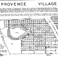 Hand-drawn map of a proposed Province Village