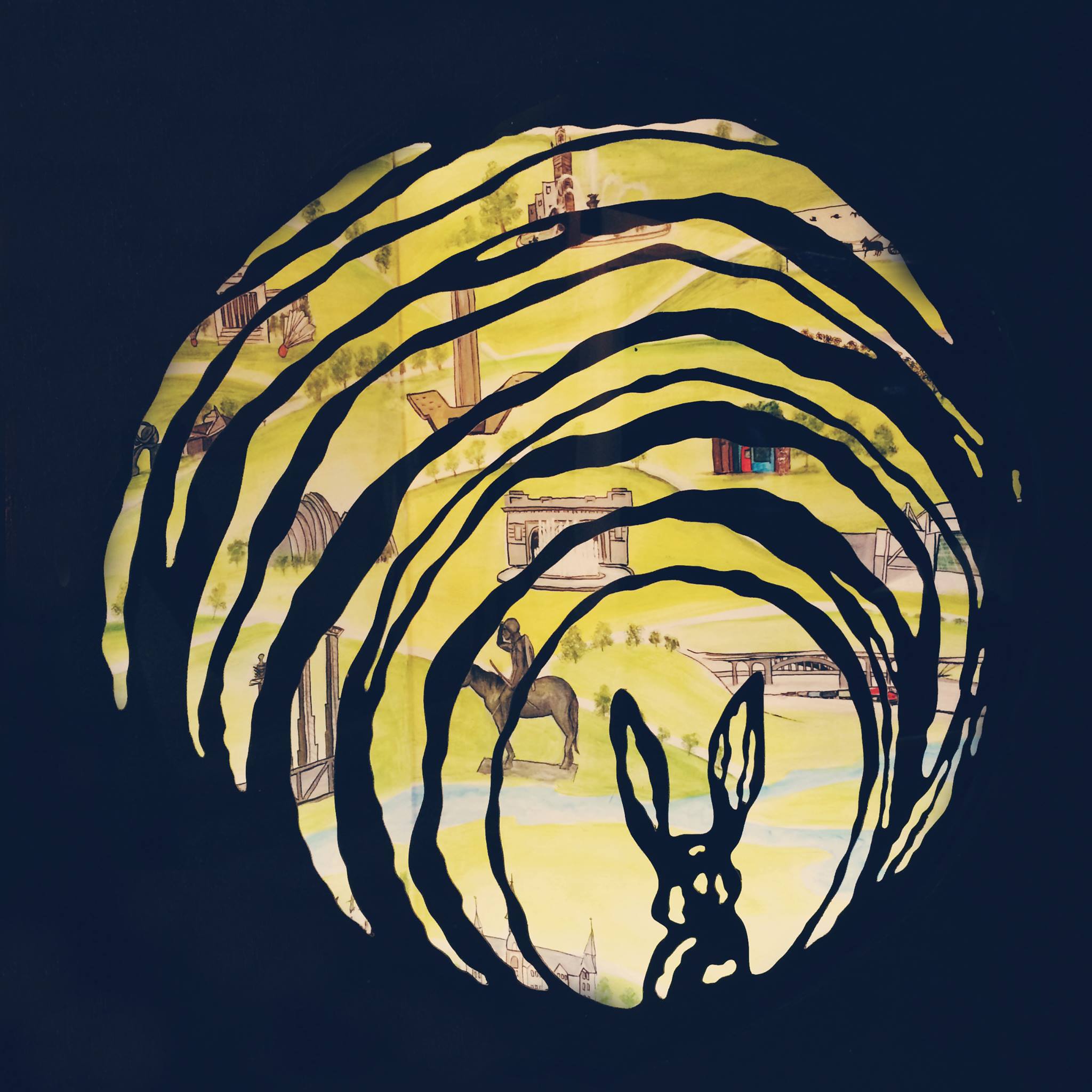 The Rabbit Hole logo, with images from children's books added The Rabbit Hole logo, with images from children's books added
