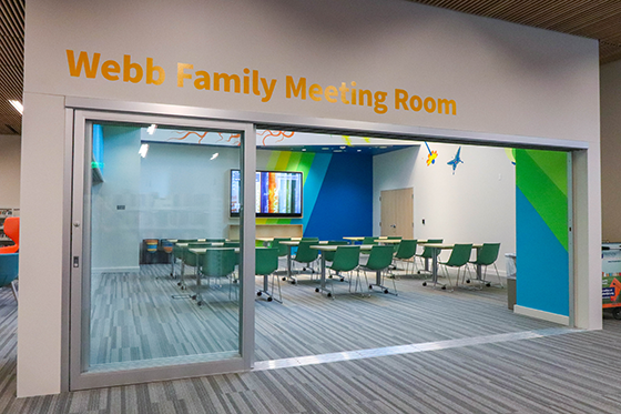 Facing the Webb Meeting Room Facing the Webb Meeting Room