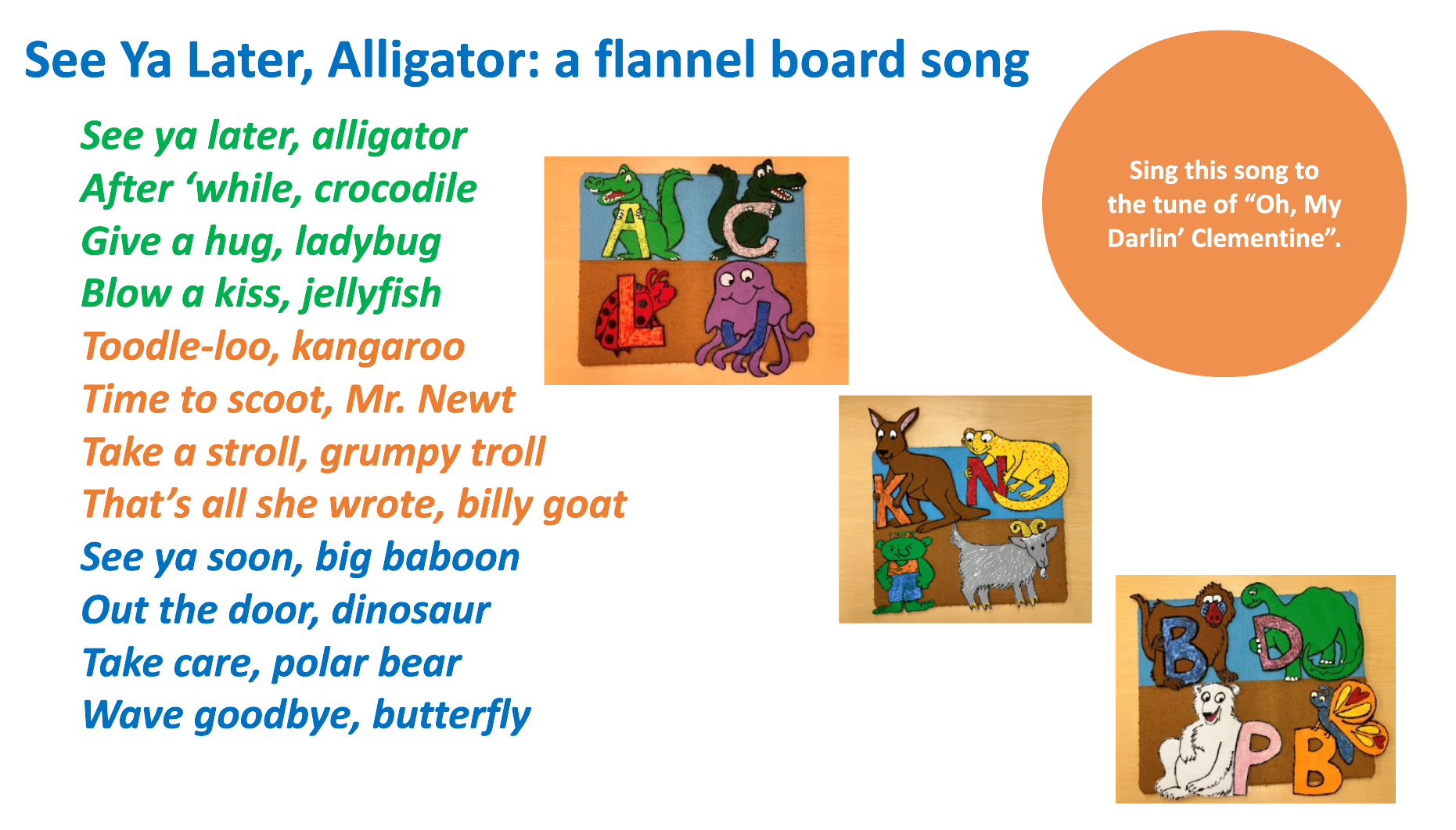 See ya Later Alligator lyrics. Full lyrics in text file.
