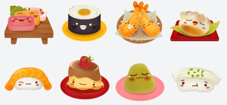 Sushi Go! characters