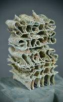 Multilayer porcelain, stoneware sculpture