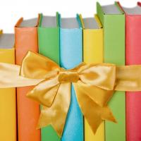Give the Gift of Friensdship Books tied with a bow