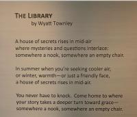 The Library by Wyatt Townley The Library by Wyatt Townley