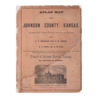 Atlas Map of Johnson County Kansas 1854