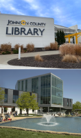 top: central resource library, johnson county library. bottom: downtown library, olathe library