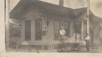 Photo from the early 20th century of the Missouri Pacific Railroad depot in Stilwell. Johnson County Museum