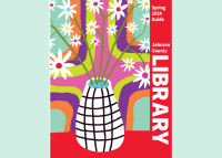 front cover of the spring 2024 guide, featuring a colorful illustration of flowers in a vase