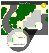 A map of the petitioning zone for Shawnee