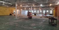Completed interior demolition at the former Kids collection space Completed interior demolition at the former Kids collection space