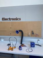 electronics soldering area