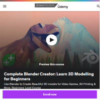 blender udemy tutorial screenshot