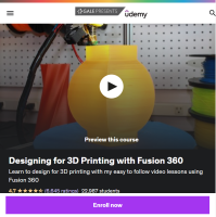 fusion 360 udemy tutorial screenshot