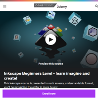 Inkscape udemy tutorial screenshot