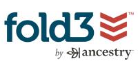 Logo for Fold 3 by Ancestry showing three military chevrons