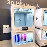 image of 3d printer which is printing an unseen object