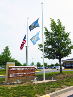 Exterior sign at Johnson County Adult Residential Center