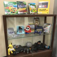 McIntosh's recent video game display at the Gardner Library