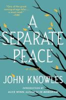 A Separate Peace A Separate Peace book cover