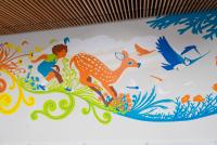 Photograph of The Understory Mural. Photograph of The Understory Mural.