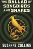 The Ballad of Songbirds and Snakes book cover with a songbird and snake in gold