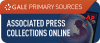 Gale Primary Sources: Associated Press Online Collection logo Gale Primary Sources: Associated Press Online Collection logo