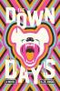 Down Days Illustrated hyena with multicolored background.