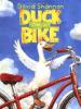 Duck riding a bike.