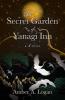 The Secret Garden Of Yanagi Inn Cover has an image of a cranes flying over a Japanese garden