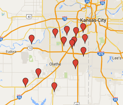 Google map of all library branches